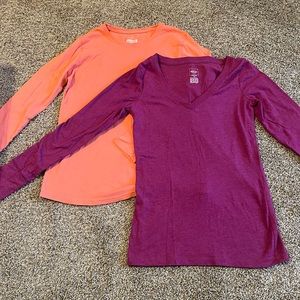 Maternity lot.  Size M long sleeve tops.